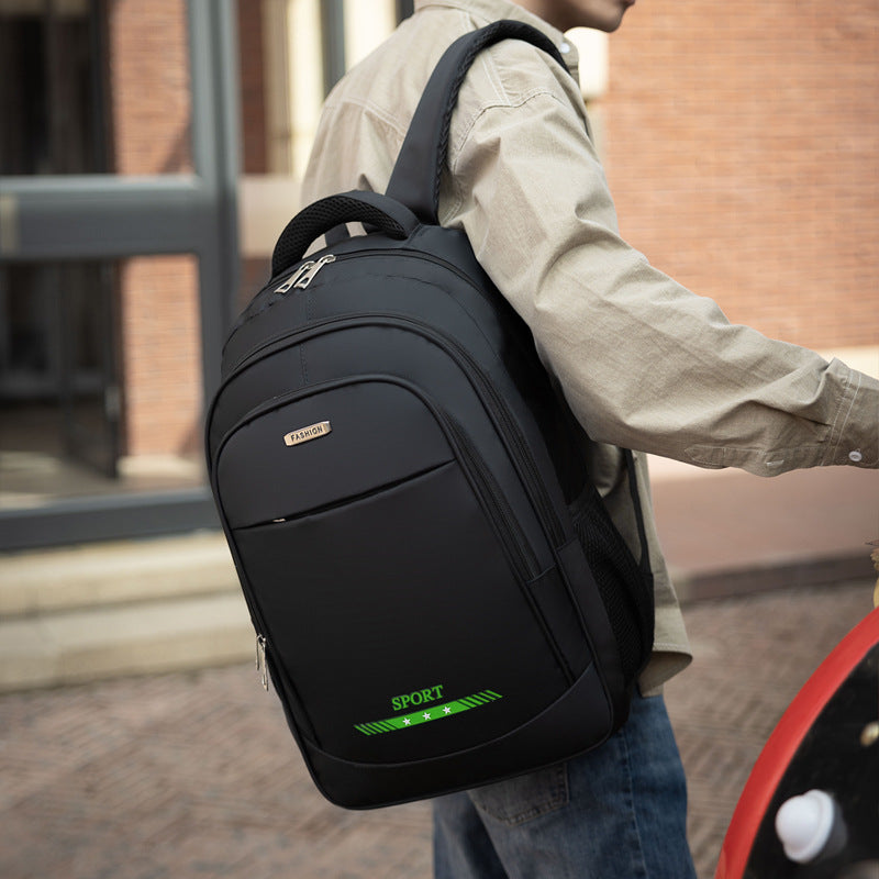 New large-capacity business backpack computer backpack, outdoor travel backpack, junior high school student schoolbag