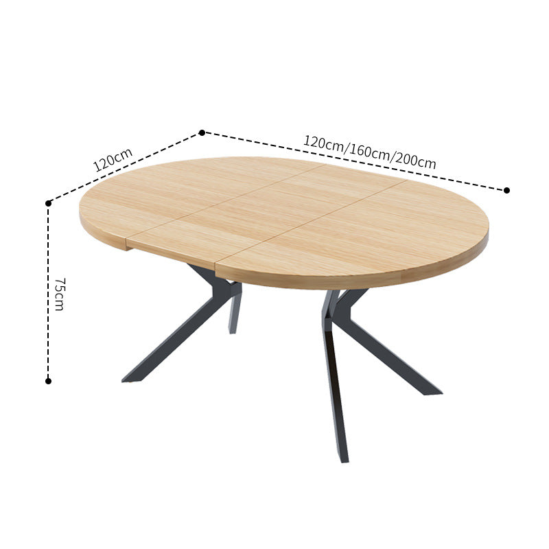 Factory direct wholesale custom modern minimalist round table extendable dining table casual balcony table solid wood color table