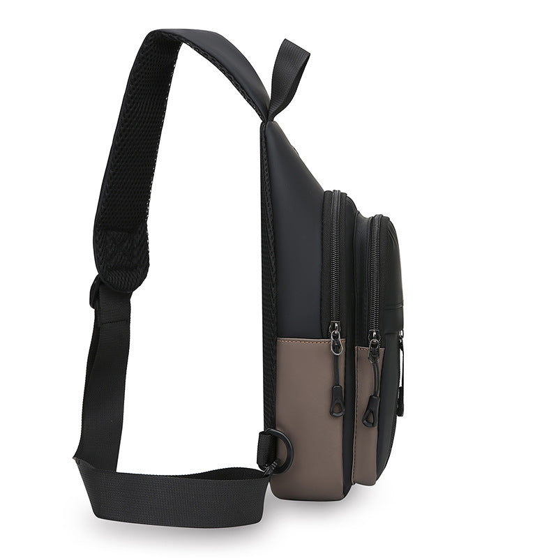 Crossbody bag men's trend versatile fashion fanny pack sports multi-functional breast bag 2025 new shoulder small backpack women