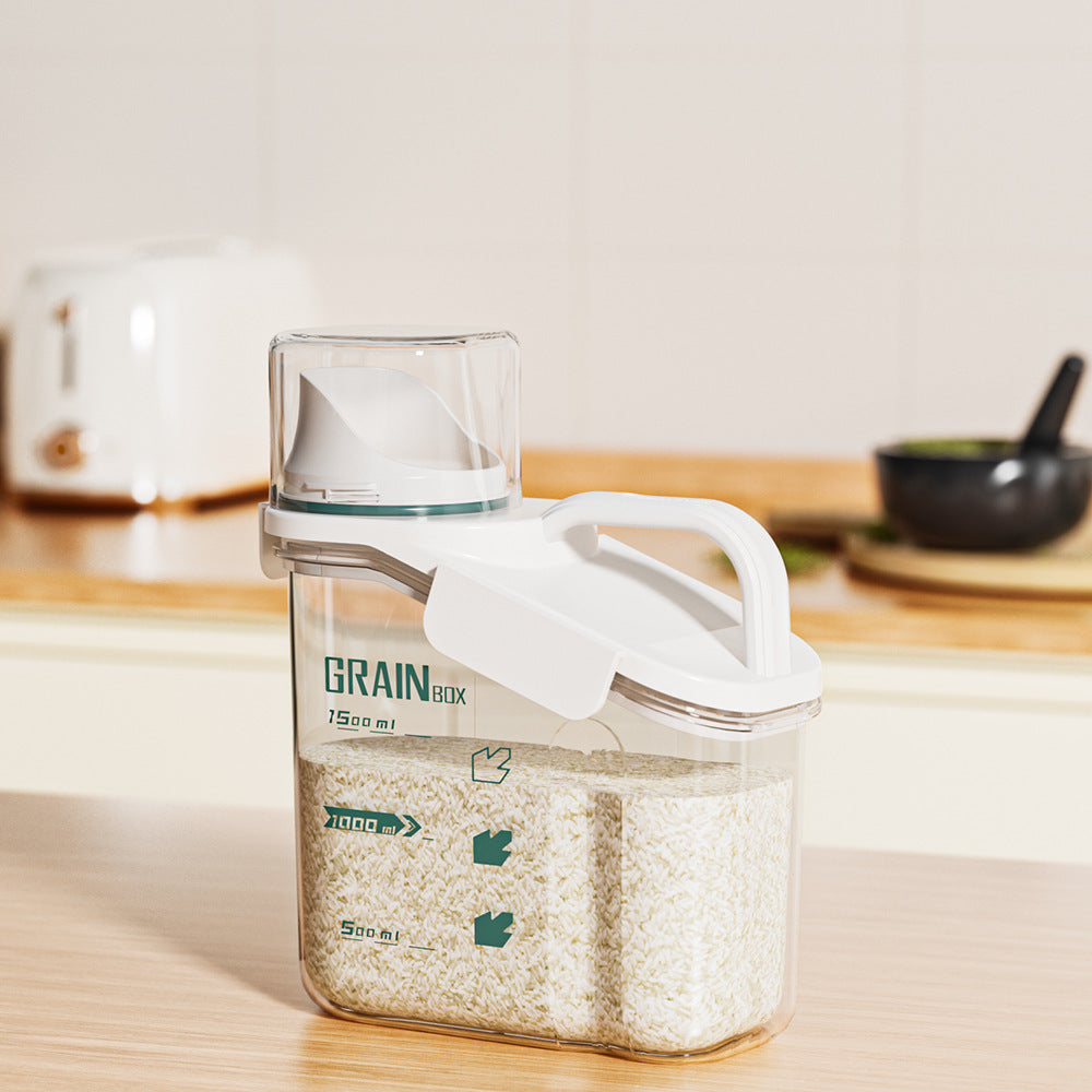 Grain tank Xiaomi bucket Flour storage tank Rice box Household insect-proof and moisture-proof sealed grain rice Cat food storage box