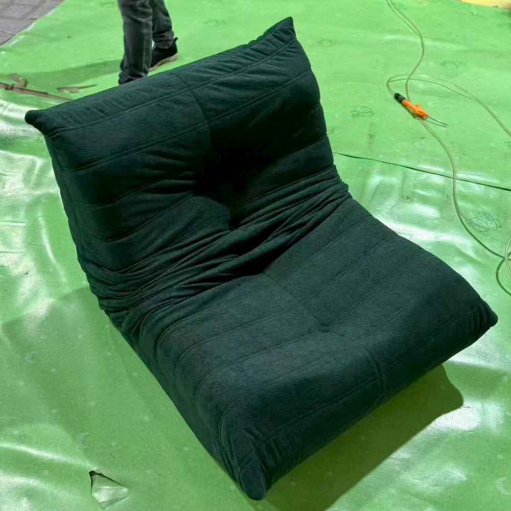 Caterpillar sofa balcony casual chair living room reclining and sleeping cream reclining lazy sofa