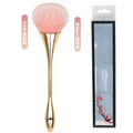 Su jilian golden electroplated small waist makeup brush large fluffy bristles single setting powder blush makeup brush