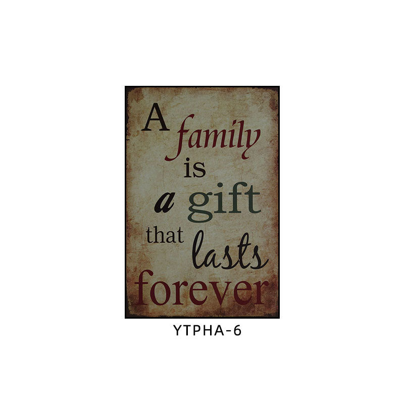 Bar decoration painting American retro cafe hanging painting Qingba KTV box Route 66 old iron mural