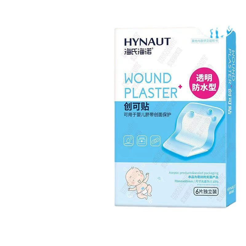 Haishi Hanoer Medical Navel Sticker Bath Navel Sticker Transparent Waterproof Sterile Sticker Band-Aid 6 pieces/box