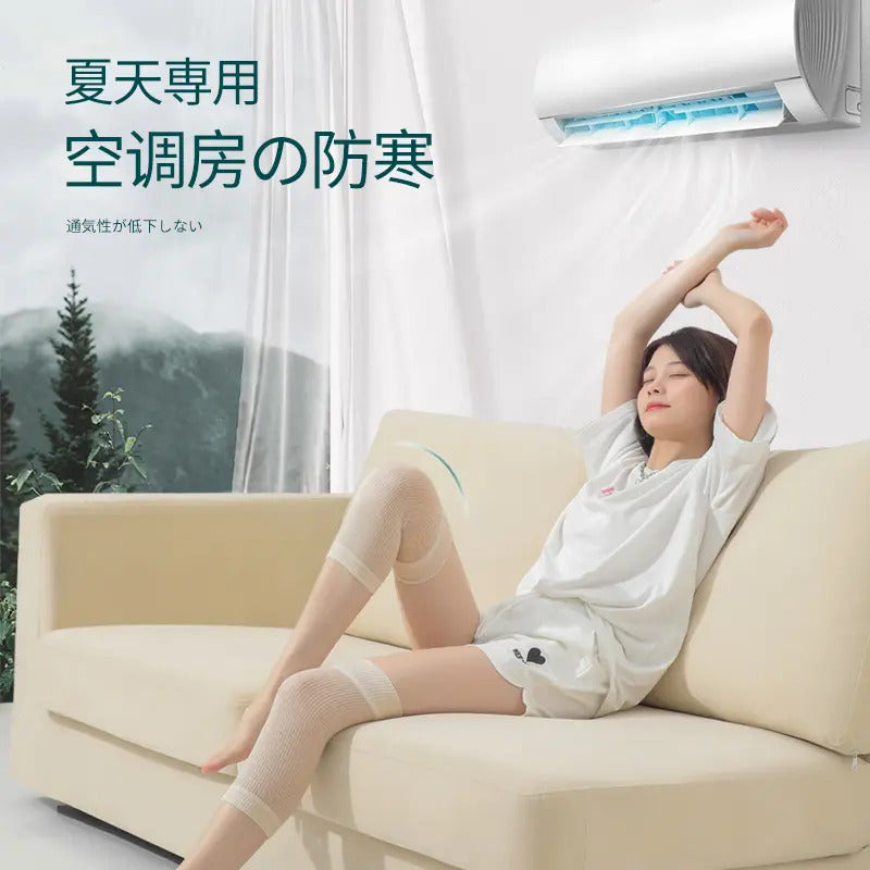 Summer Warm Silk Knee Cover Warm and Breathable Men and Women Knee Joint in the elderly No-mark Cold Protection Legs