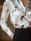 wholesale women's long-sleeved shirts, trendy all-season shirts with popular cross-border print designs, dropshipping available