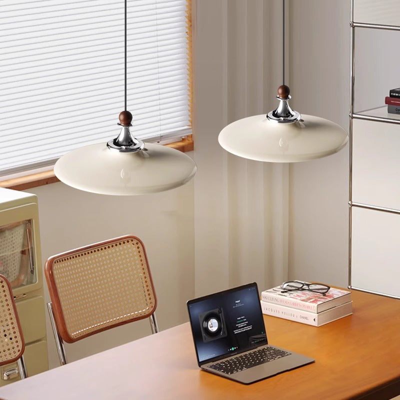 Medieval restaurant double-headed chandelier 2025 new French retro dining table lamp chess player round table lamp flying saucer lighting