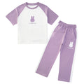 Girls' summer casual outfit set,  new fashionable and stylish children's clothing, middle and big kids' short-sleeve sports two-piece set
