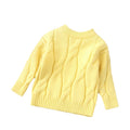 Kids' winter sweater: new retro style, unisex, fleece-lined, thickened pullover, knitted base layer for boys and girls