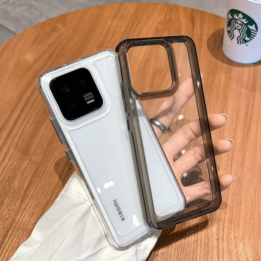 Space case for xiaomi 17 pro - high-transparency acrylic, 14 hard case, full coverage, large hole, drop-proof protective cover