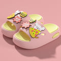 Cartoon kids' slippers - boys' summer baby sandals, anti-slip bath slippers for girls, new 2025 indoor home shoes