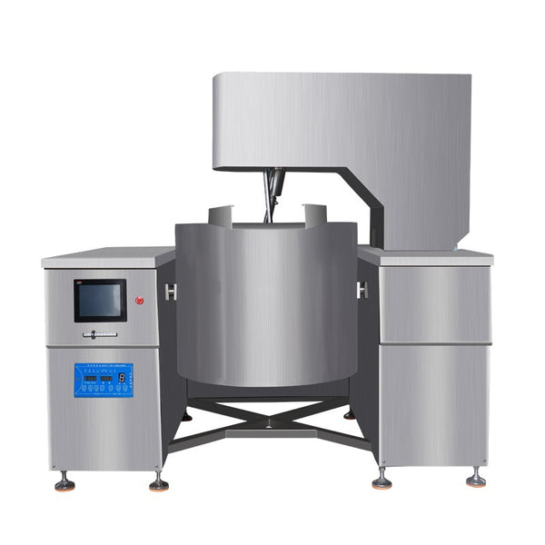 Customized electromagnetic automatic multi-claw planetary wok sauce central kitchen filling food processing fried medicine inclined type
