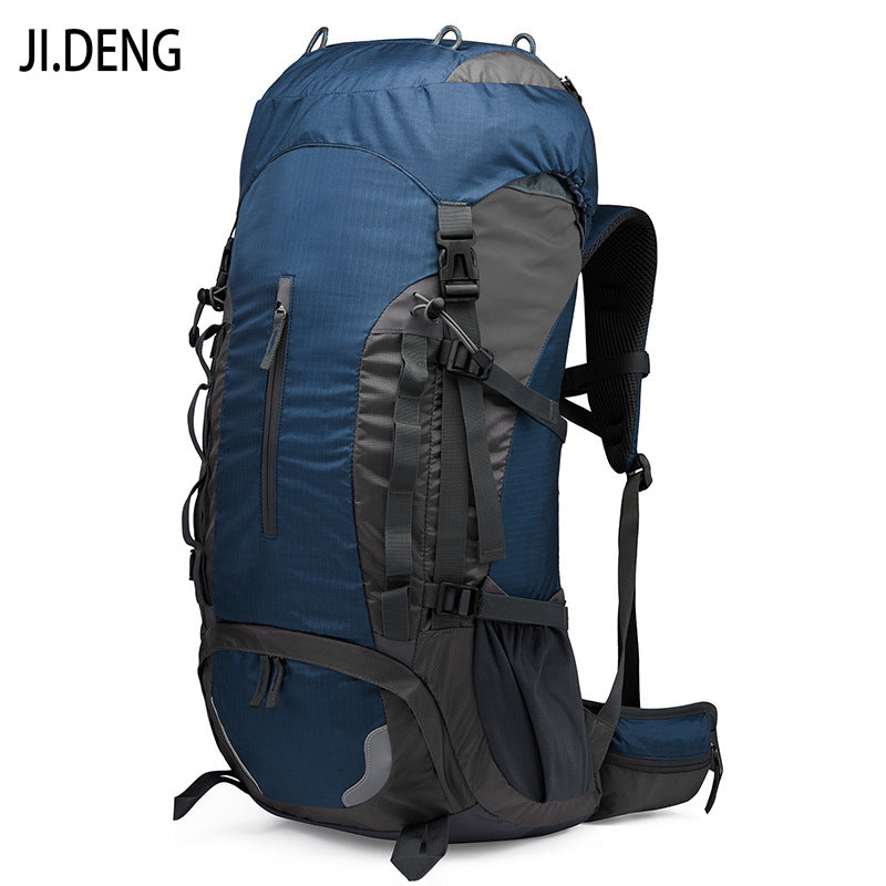 Outdoor sports mountaineering bag 55 liters large capacity 2025 autumn new product backpack hiking camping shoulder men's bag