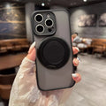 17 mobile phone case rotating stand 360 matte skin feel suitable for iphone 16 high-end pivot 11 apple 15pro