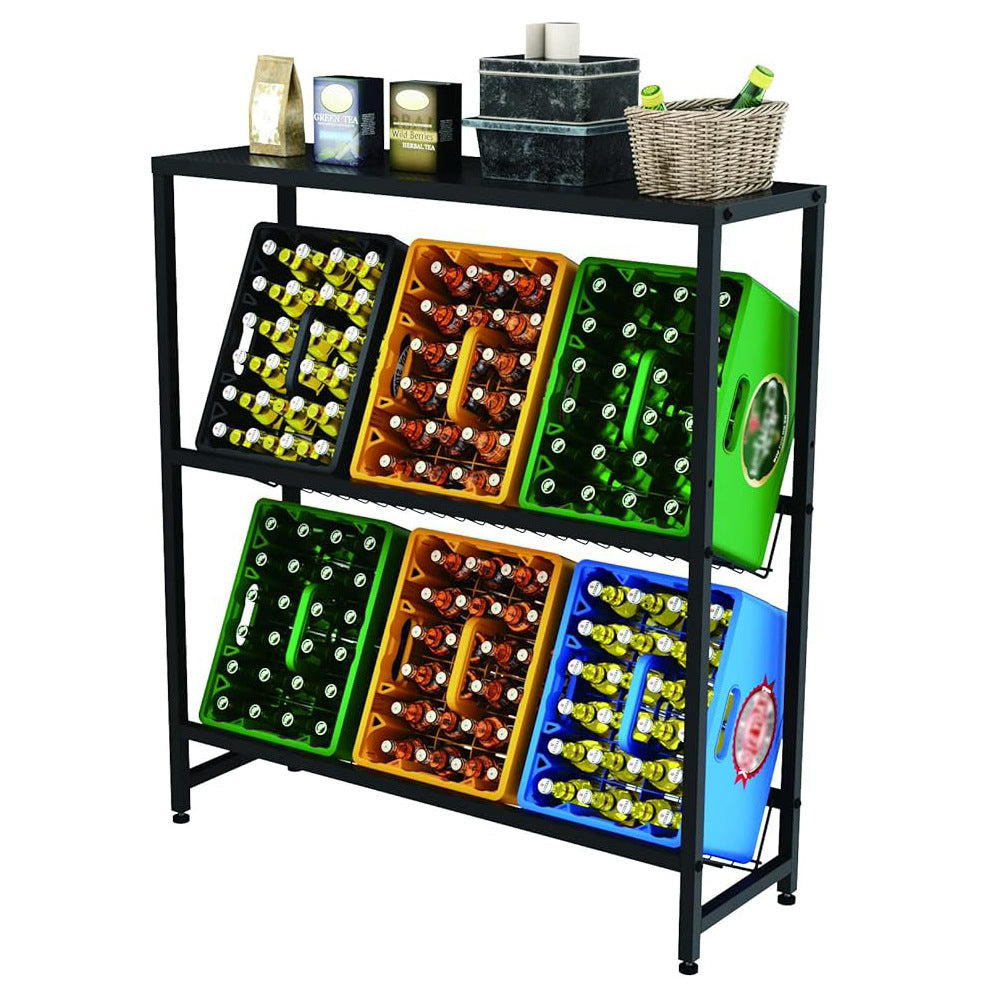 Source Factory Beer Box Storage Rack Iron Kitchen Storage Rack Drinking Water Box Display Rack