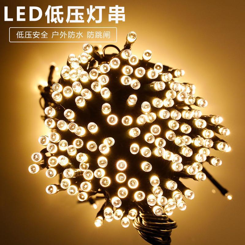 Cross-border solar light string outdoor led light string 24v low voltage lawn landscape engineering lighting waterproof LED light string