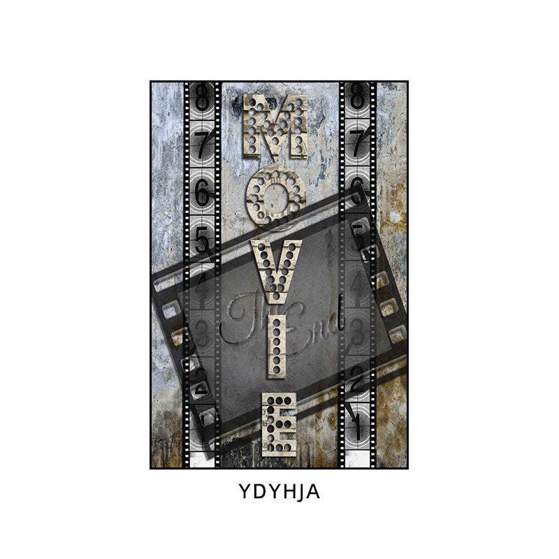 Private theater decorative painting retro American home cinema music dining bar box hanging painting cafe wall painting