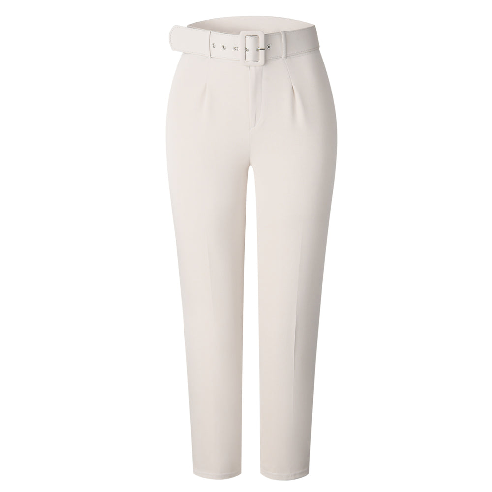 European and american style women's high-waisted casual trousers for  spring/summer - slim fit, figure-flattering suit pants, women's long pants, autumn professional trousers