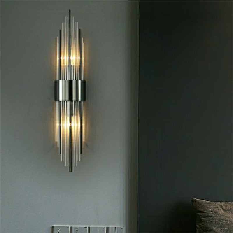 New arrivalaccessible luxury crystal wall lamp popular bedside living room background wall corridor aisle casualclassy wall lamp