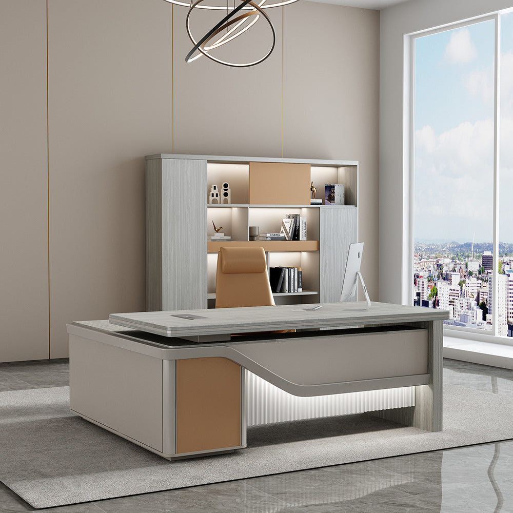 Boss Desk Small Executive Desk President Desk Single Computer Desk Boss Desk Manager Office Desk and Chair Combination