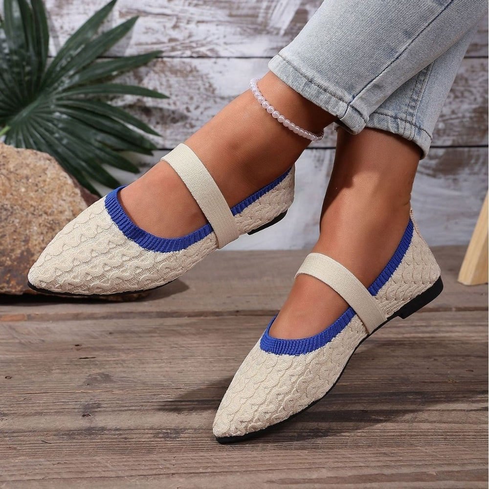 new arrival: plus-size women's flat loafers for cross-border e-commerce – flyknit fabric, fashionable round toe, breathable slip-ons – wholesale available