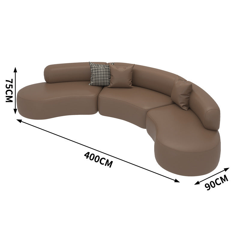 Luxury minimalist office reception & negotiation sofa set - ideal for hotels, showrooms, and sales centers - casual sofa table & chairs