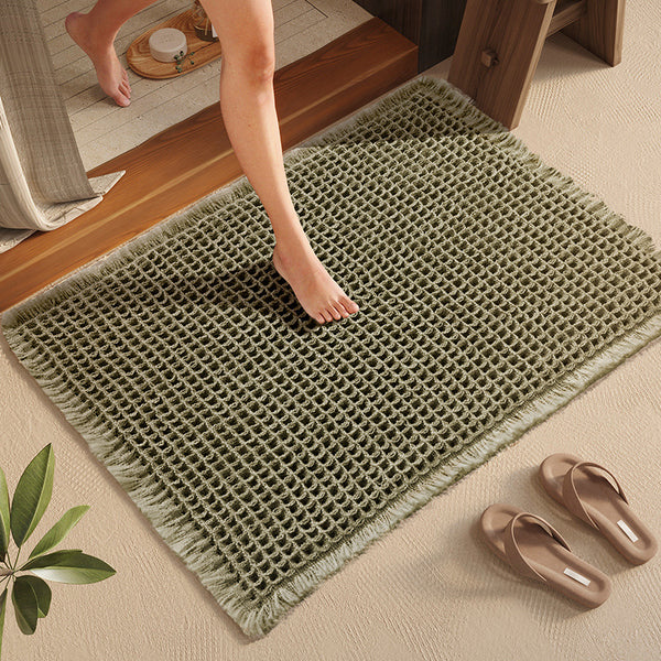 Cross-border toilet floor mat at the entrance of the bathroom, hotel famous absorbent floor towel non-slip foot mat, toilet door mat enters the door