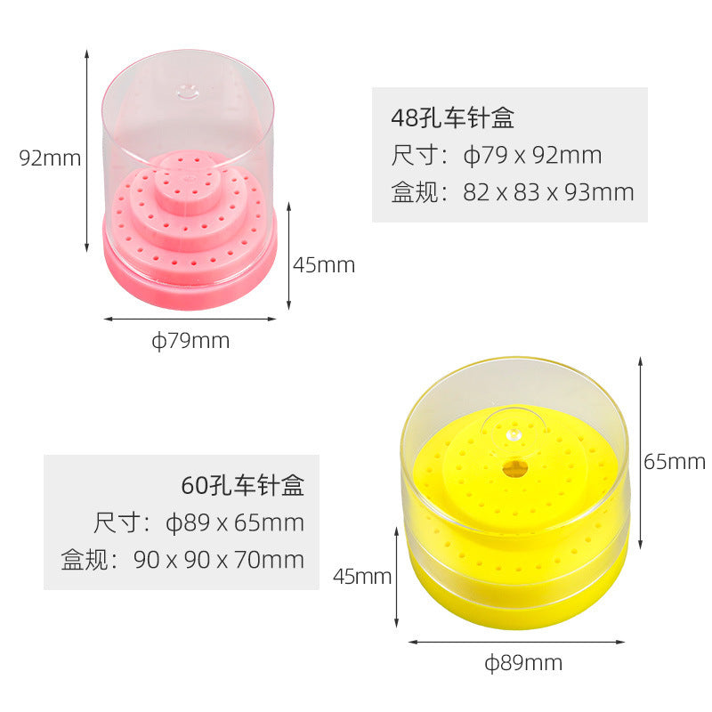 Dental 48-hole low-speed car needle box, sterilization box, needle holder, round car needle box, root canal file placement box, storage box.