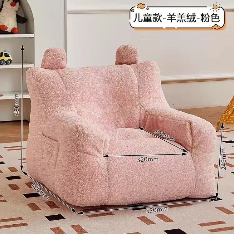 Lazy sofa can lie down and lie down pumpkin cream bedroom balcony single small sofa casualplaid tatami seat