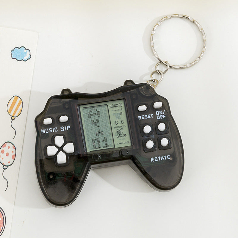 Mini tetris game console keychain - retro handheld arcade - nostalgic backpack charm - wholesale for street vendors