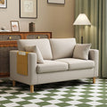 Small apartment convertible sofa bed with storage, suitable for living rooms, offices, bedrooms, apartments, rentals, and rental properties. simple fabric sofa