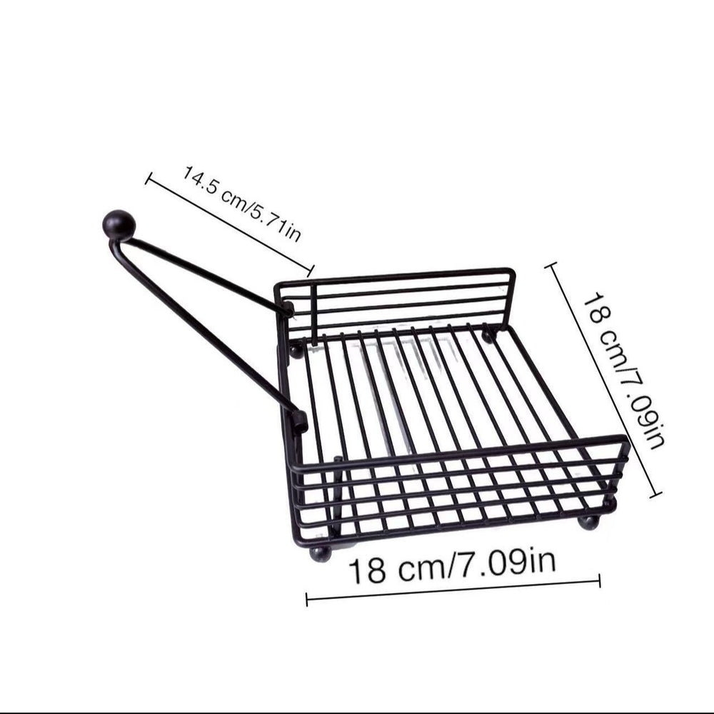 Modern minimalist metal square napkin holder iron art storage rack for cafes and restaurants - tabletop napkin dispenser