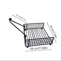 Modern minimalist metal square napkin holder iron art storage rack for cafes and restaurants - tabletop napkin dispenser