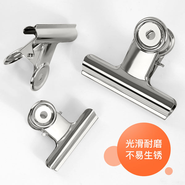 Round folder, file clip, stationery, small clip, household iron clip, fixed ticket clip, swallow tail clip, long tail clip, strong.