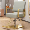 Light gray leather [stainless steel gold square plate]