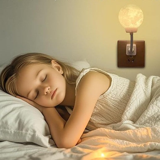 Moonnightlight moon lamp led voice control night light lighting usb atmosphere light three-color light