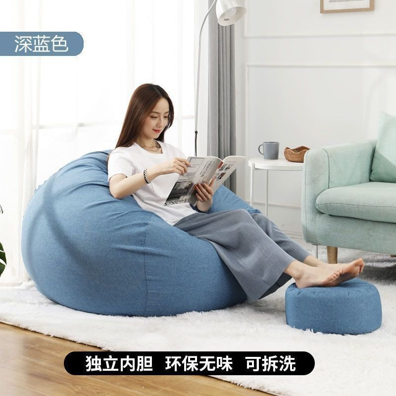 Beanbag chair - lazy sofa, tatami style, trendy & creative, perfect for small spaces, bedroom, balcony, or floor - single seater