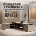 Modern executive desk and chair set - minimalist office furniture for ceo, manager, and supervisor - premium style
