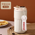Coffee mug 316 stainless steel insulated tumbler - stylish design for students, home use, keeps drinks cold, large capacity