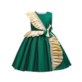 Export children's clothing satinkids dress princess dress girl dress host piano performance dress girl dress
