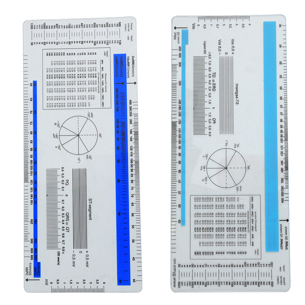 Supply medical ruler, professional ECG ruler, transparent ECG ruler, medical gift promotion