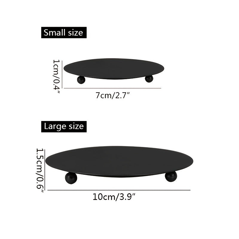 European retro minimalist wavy iron candle holder with electronic candles for a romantic ambiance in living room or dining table
