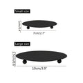 European retro minimalist wavy iron candle holder with electronic candles for a romantic ambiance in living room or dining table