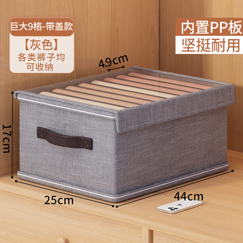 Cross-border good things, pants storage artifact, clothes, jeans, grid box, drawer-type dormitory wardrobe, layered finishing box