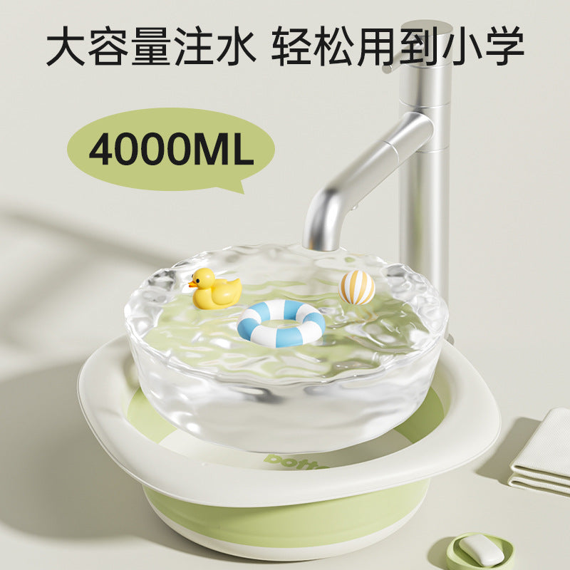 Baby washbasin - collapsible basin for newborns and infants - portable washbasin for baby and toddler - foldable baby and maternity supplies