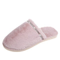 winter baotou women's soft fur cotton slippers home indoor heattech rhinestone fashionoutwear cotton slippers