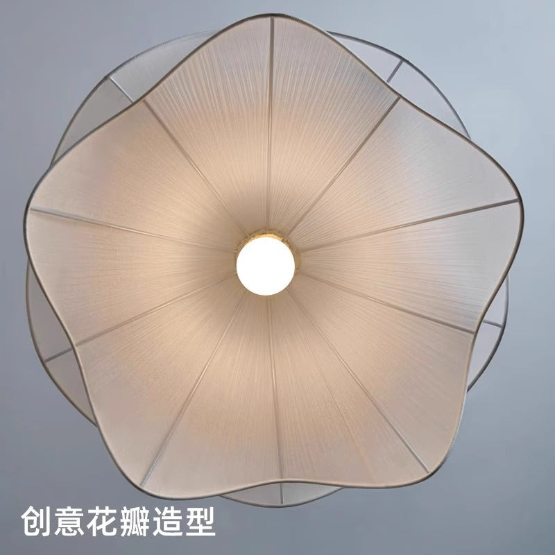 French chandelier, living room light, main light, bedroom light, advanced sense, Nordic cream style, simple and warm romantic master bedroom lighting