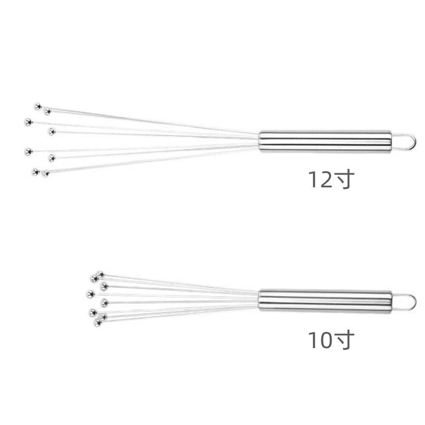 All stainless steel steel ball egg beater handheld household mixer cream foamer egg mixer kitchen supplies