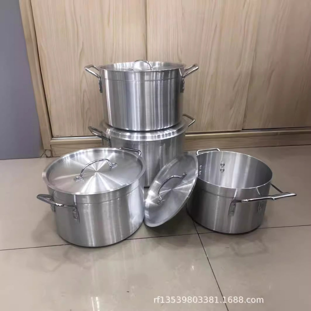 Exportaluminum pot 4pcs large and medium aluminum pot l 36cm, 40cm, 42cm, 45cm
