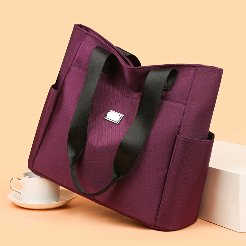 Trendy tote bag - large capacity women's travel shoulder bag - 2023 new cross-border oxford cloth bag wholesale